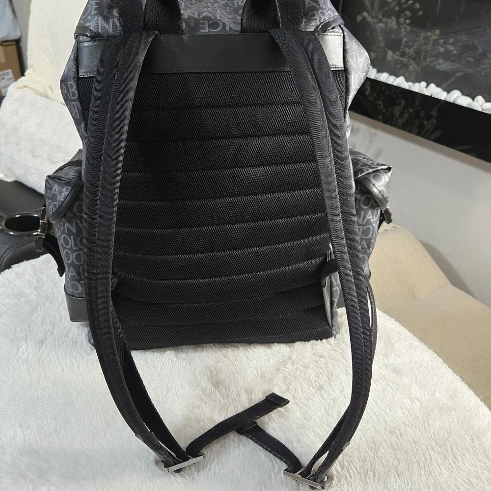🔥 Dolce & Gabbana Coated jacquard backpack BRAND NEW 🔥